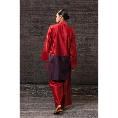 EEDA Red Gulnara Pink Co-Ord Set