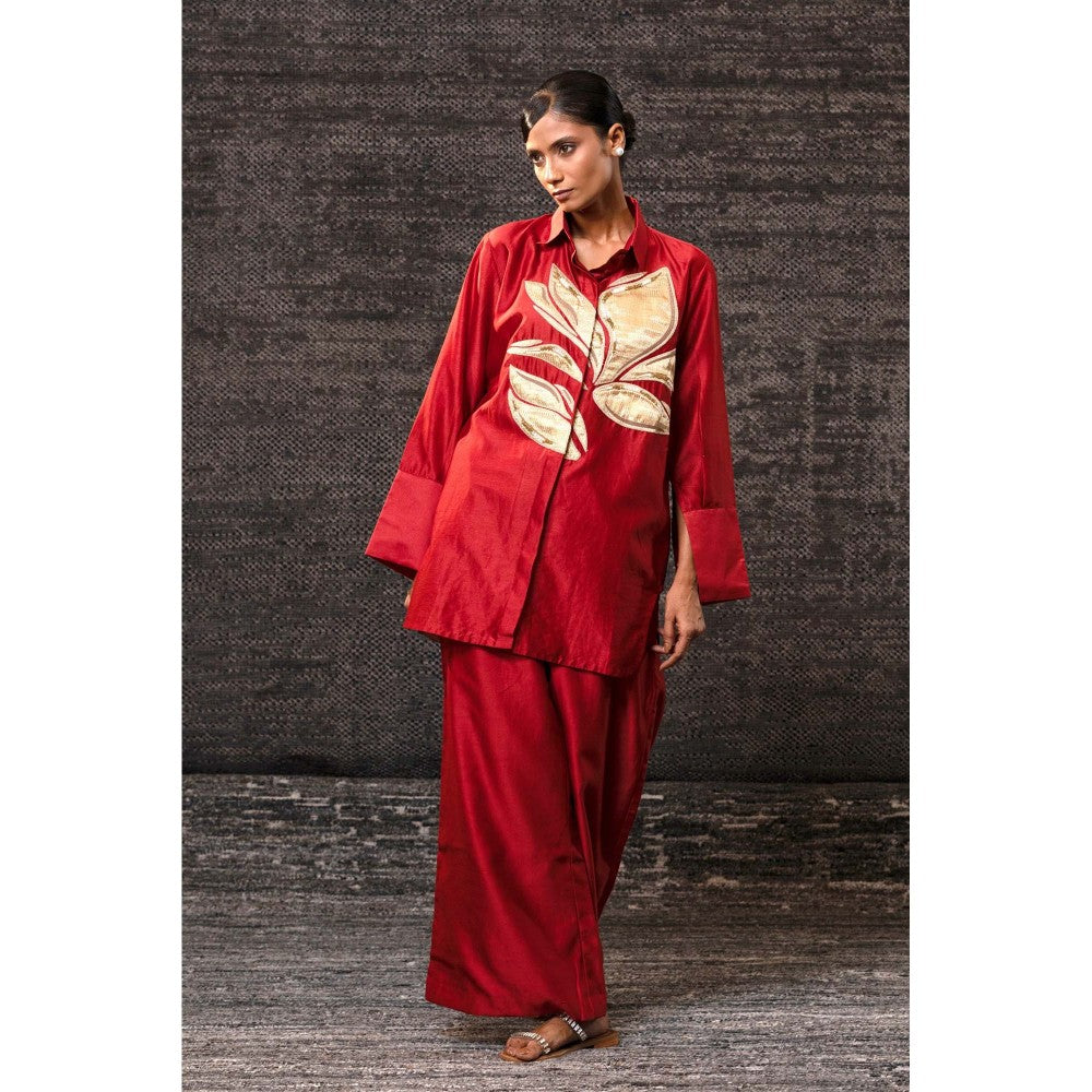 EEDA Red Gulnara Pink Co-Ord Set