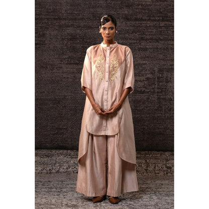 EEDA Beige Gulnar Yolk Co-Ord Set