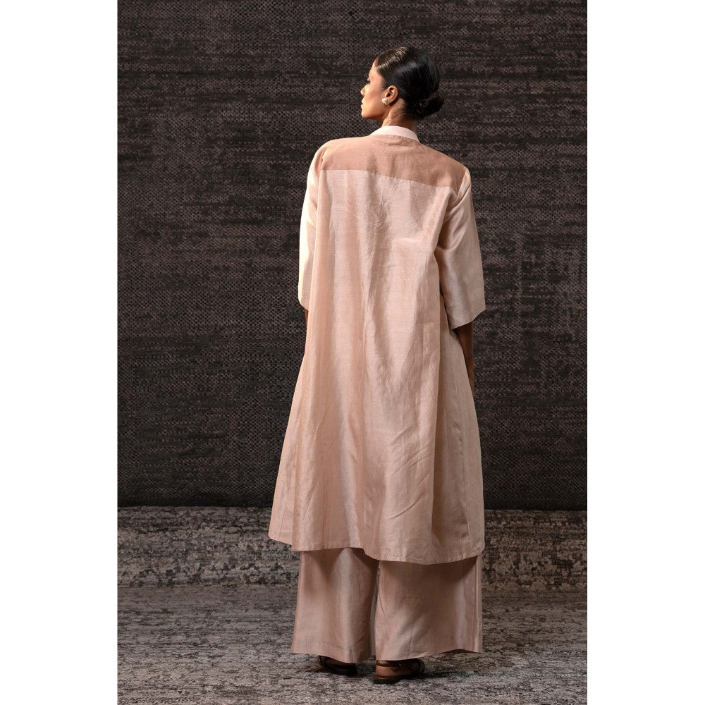 EEDA Beige Gulnar Yolk Co-Ord Set