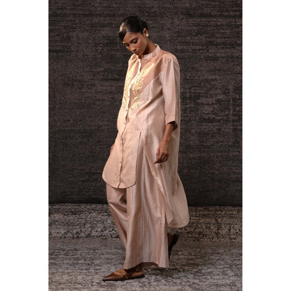 EEDA Beige Gulnar Yolk Co-Ord Set