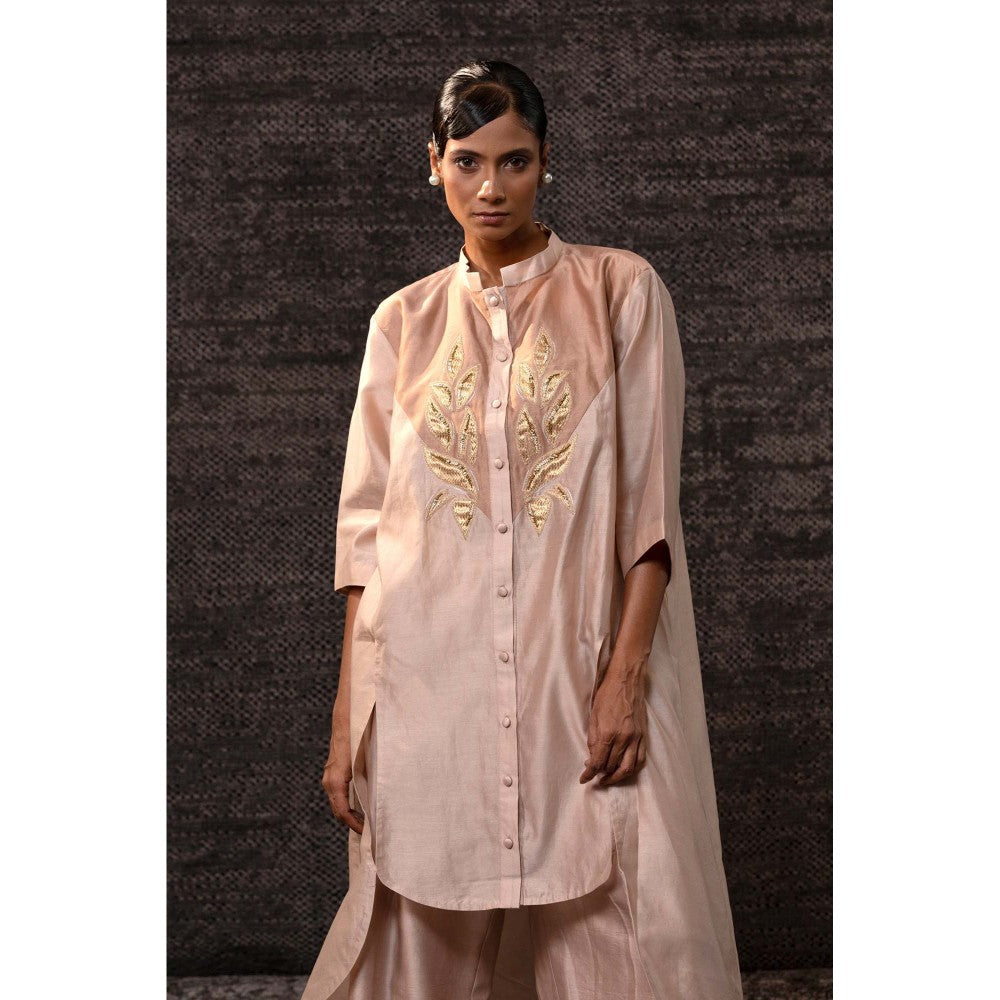 EEDA Beige Gulnar Yolk Co-Ord Set