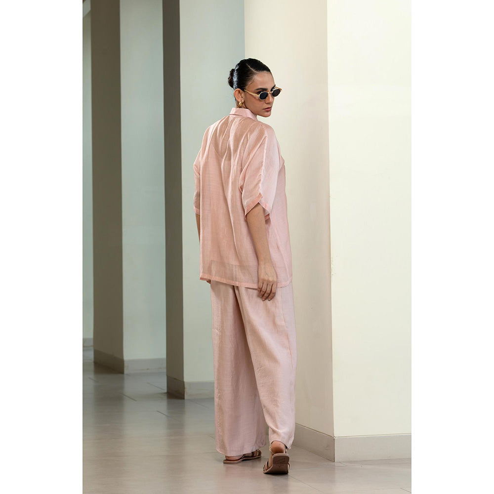 EEDA Asymmetrical Rose Shirt - Lavender