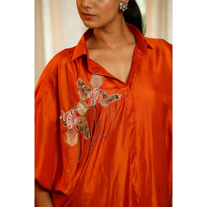 EEDA Tinka Rust Dress