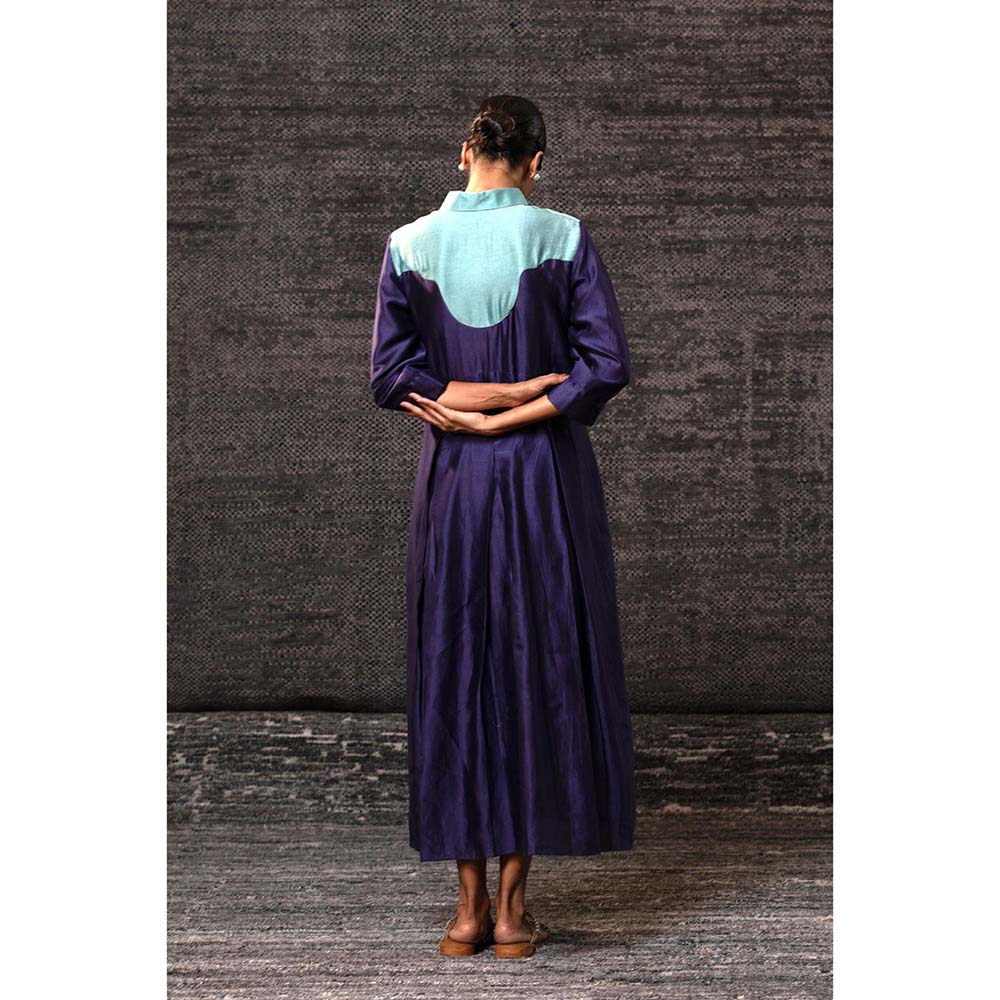 EEDA Gulnaar Purple Yolk Dress