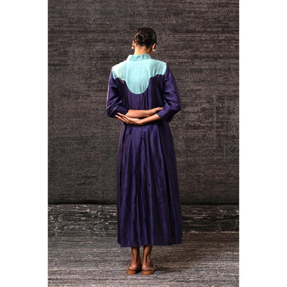 EEDA Gulnaar Purple Yolk Dress