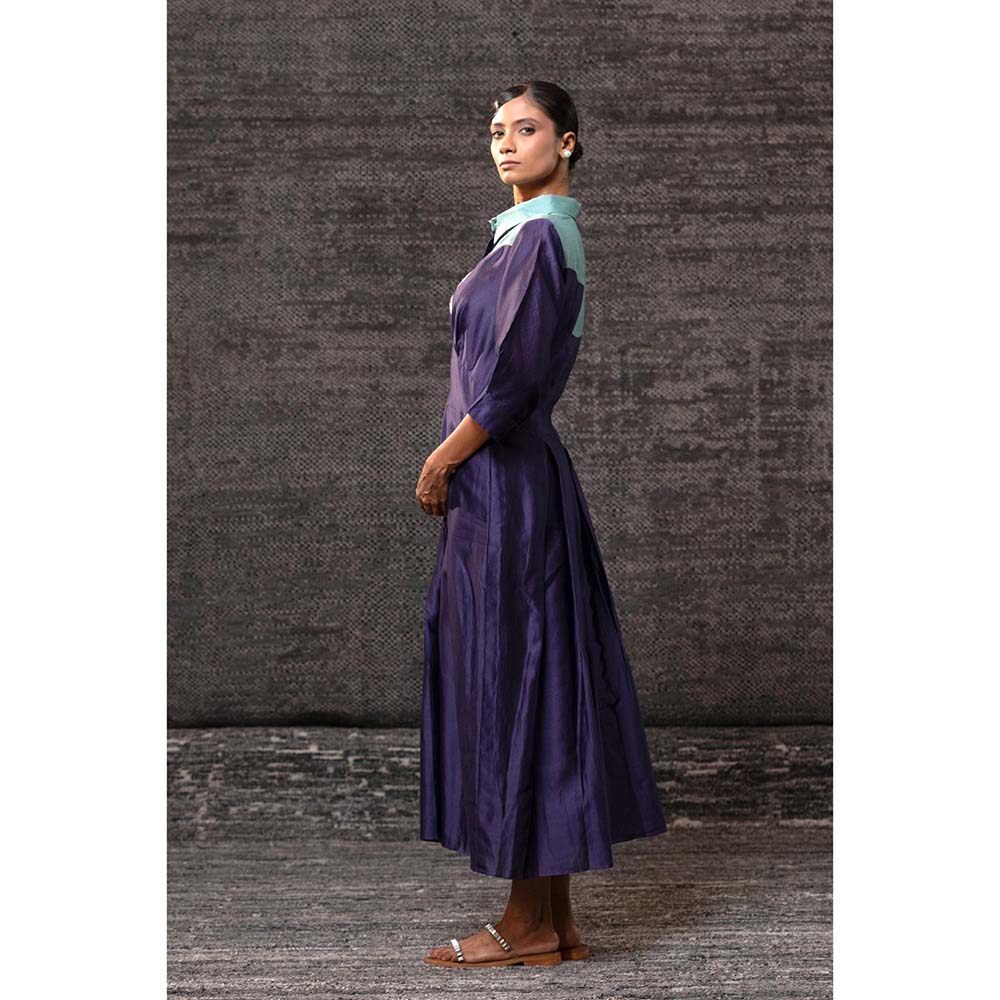 EEDA Gulnaar Purple Yolk Dress