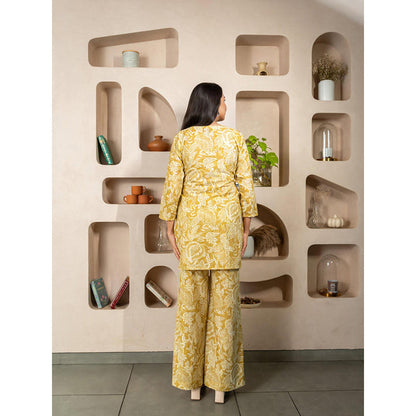 EESHA GUPTA Floral Schifli Co-Ord (Set of 2)