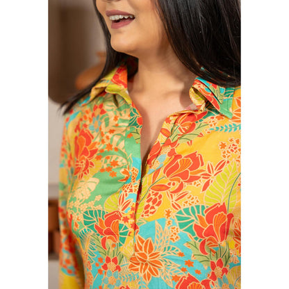 EESHA GUPTA Lemonade Breeze Muslin Co-Ord (Set of 2)