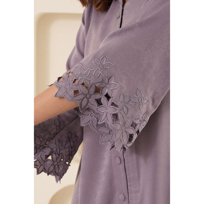EESHA GUPTA Lilac Cut Work Tunic with Pant (Set of 2)