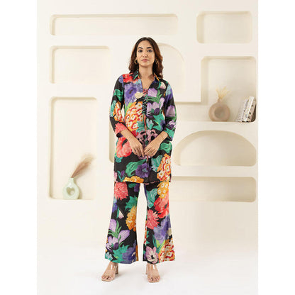 EESHA GUPTA Black Myra Muslin Co-Ord (Set of 2)