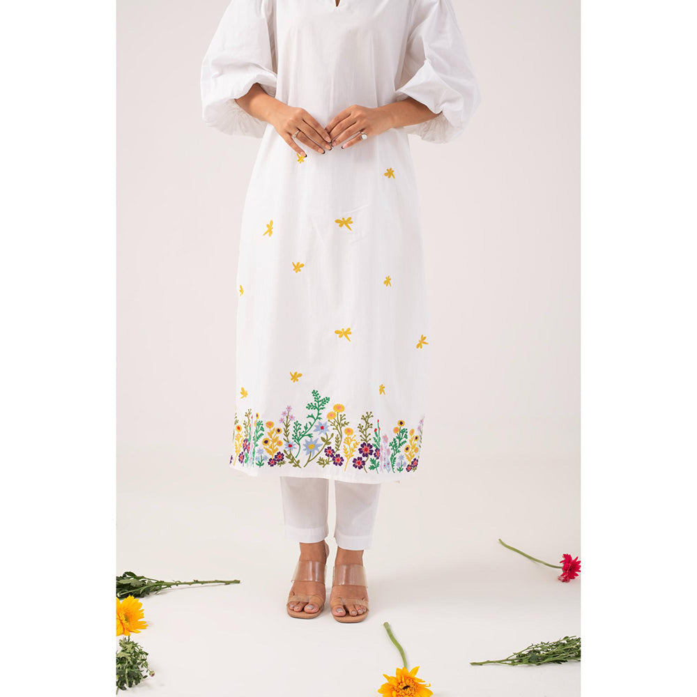 Ekavira Maya Floral Printed Kurta and Pant (Set of 2)