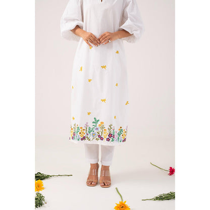 Ekavira Maya Floral Printed Kurta and Pant (Set of 2)