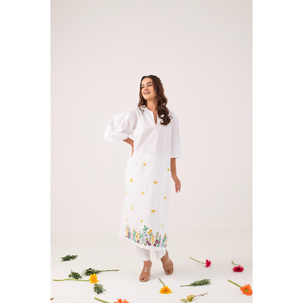 Ekavira Maya Floral Printed Kurta and Pant (Set of 2)