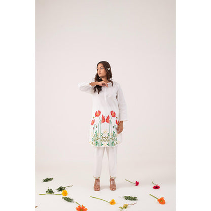 Ekavira Anasuiya Floral Printed Kurta and Pant (Set of 2)