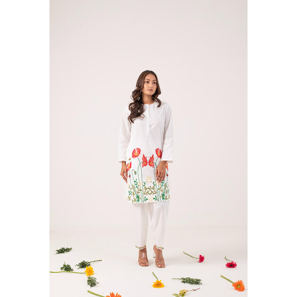 Ekavira Anasuiya Floral Printed Kurta and Pant (Set of 2)