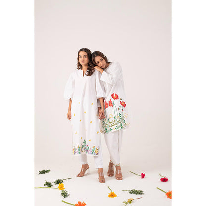 Ekavira Anasuiya Floral Printed Kurta and Pant (Set of 2)