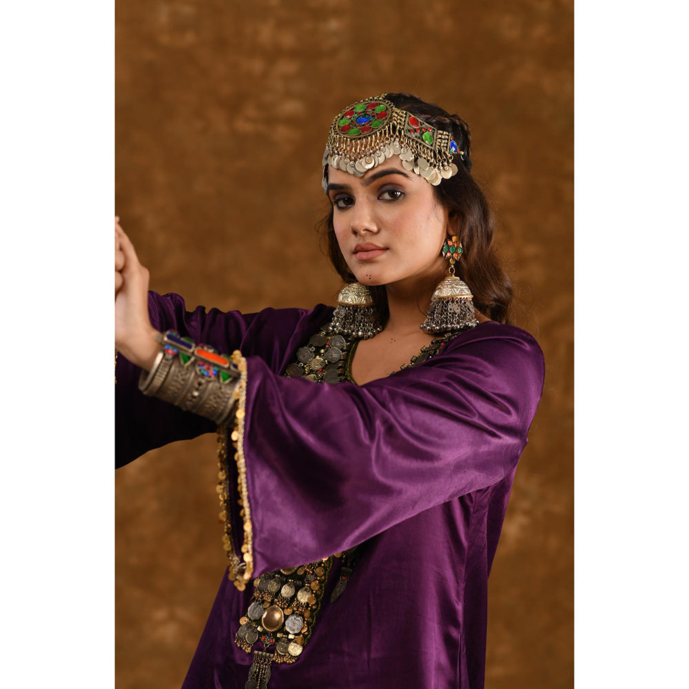 Ekavira Raahi Collection Shaira Solid Kurta and Palazzo (Set of 2)