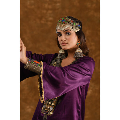 Ekavira Raahi Collection Shaira Solid Kurta and Palazzo (Set of 2)