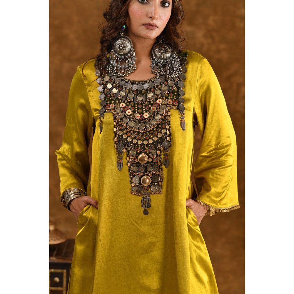 Ekavira Raahi Collection Shaira Solid Kurta and Palazzo (Set of 2)