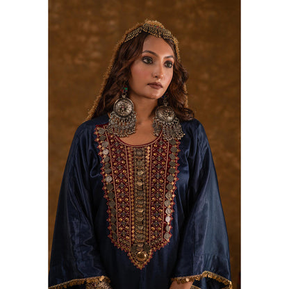 Ekavira Raahi Collection Zahra Embroidered Kurta with Pant and Dupatta (Set of 3)