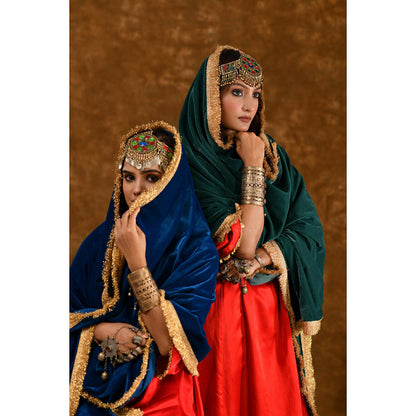 Ekavira Raahi Collection Roohi Embroidered Kurta and Pant with Dupatta (Set of 3)