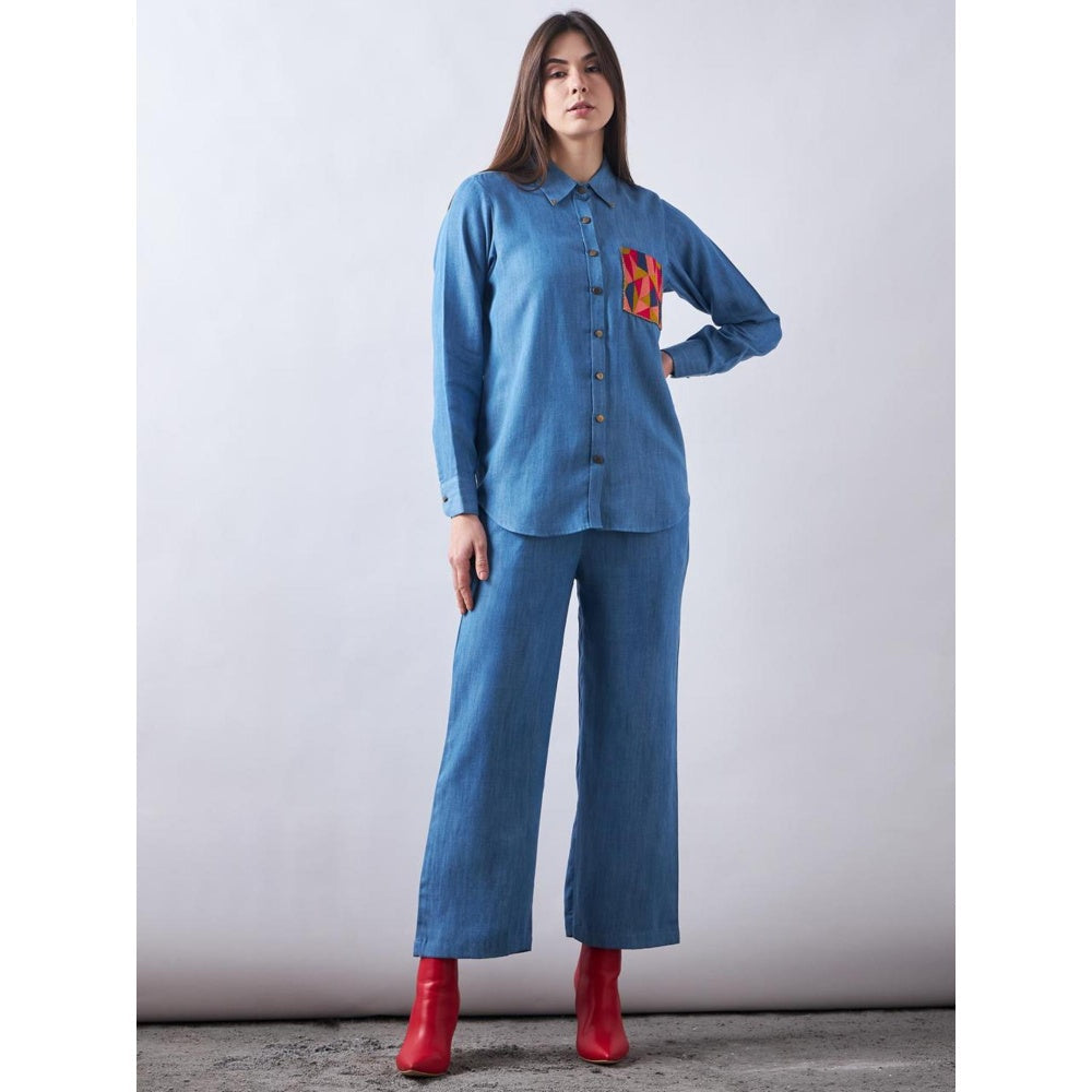 Elarra Blue Babe Jagur Co-Ord (Set of 2)