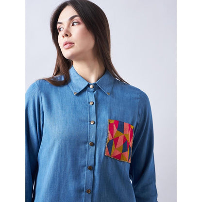 Elarra Blue Babe Jagur Co-Ord (Set of 2)