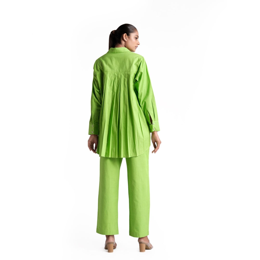 Elarra Guava Green Pop Heart Co-Ord (Set of 2)