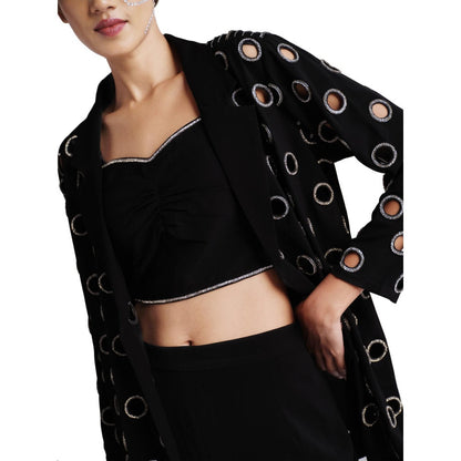 Elarra Black Ring Co-Ord (Set of 3)