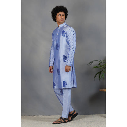 Eleven Brothers Sukoon Silk & Foil Mirror Kurta Set (Set of 2)