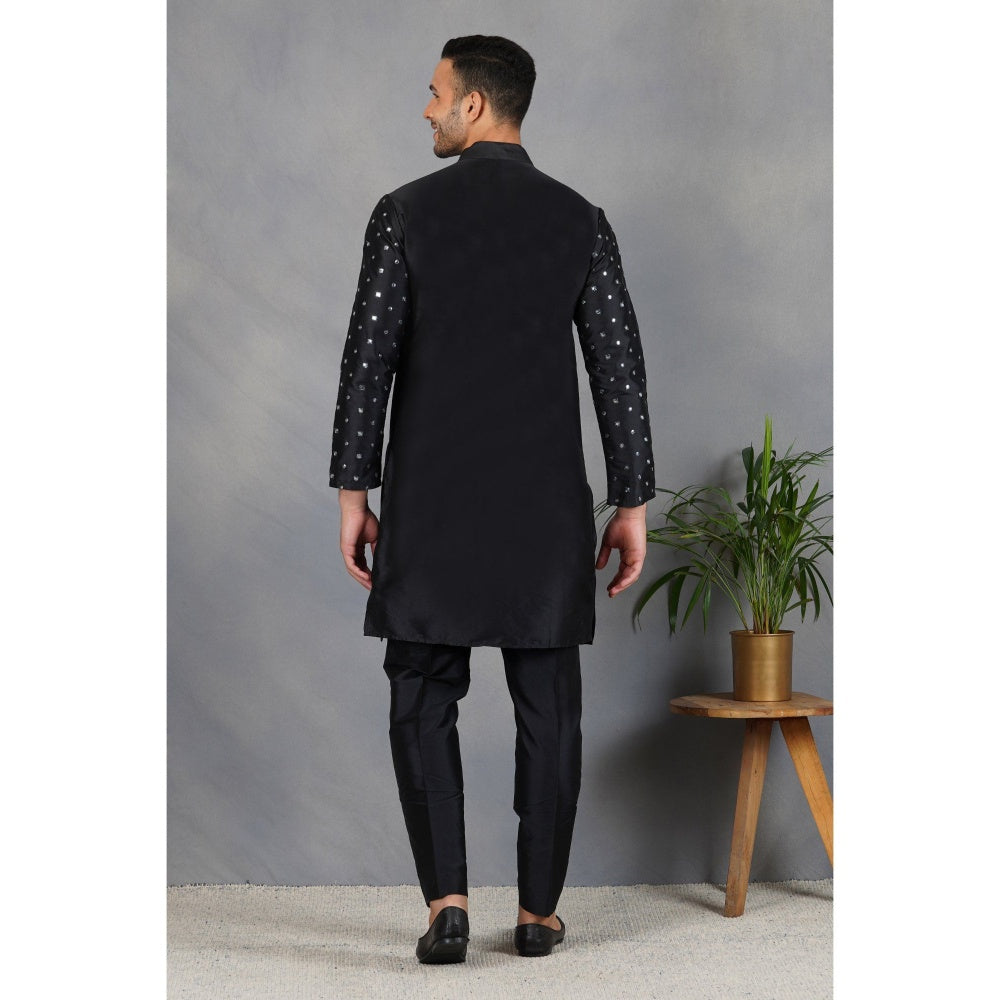 Eleven Brothers Uns Silk & Foil Mirror Kurta Set (Set of 2)