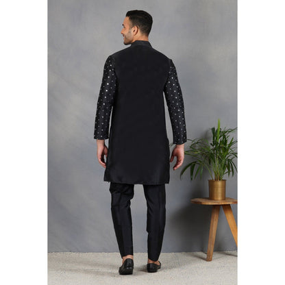 Eleven Brothers Uns Silk & Foil Mirror Kurta Set (Set of 2)