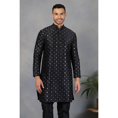 Eleven Brothers Uns Silk & Foil Mirror Kurta Set (Set of 2)