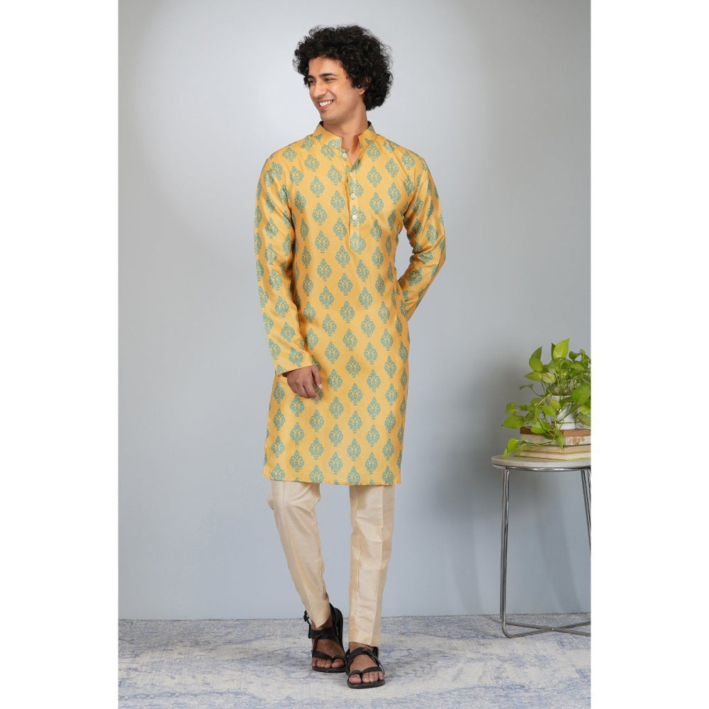 Eleven Brothers Sunshine Tussar Silk Kurta Set (Set of 2)