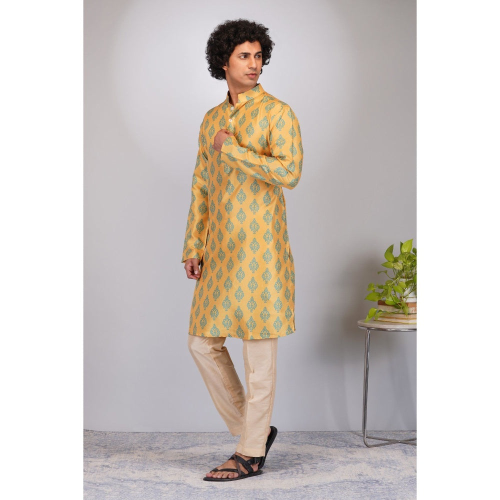 Eleven Brothers Sunshine Tussar Silk Kurta Set (Set of 2)