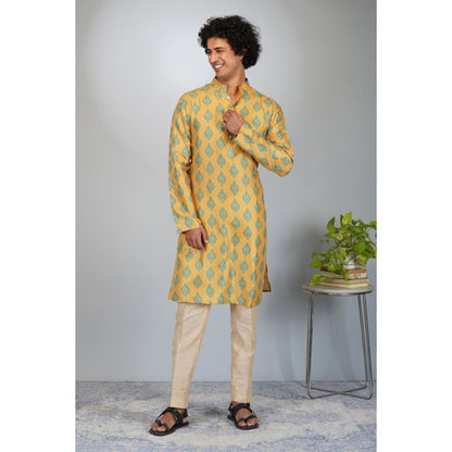 Eleven Brothers Sunshine Tussar Silk Kurta Set (Set of 2)