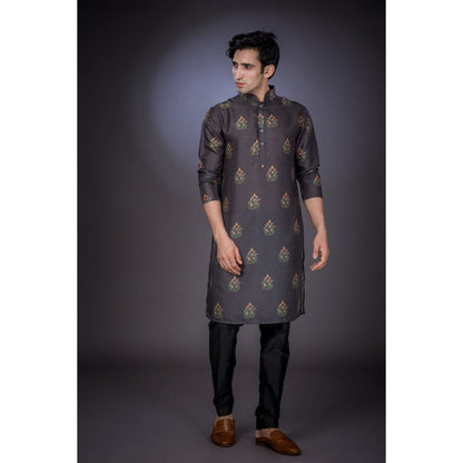 Eleven Brothers Freedom Cage Tussar Silk Kurta Set (Set of 2)