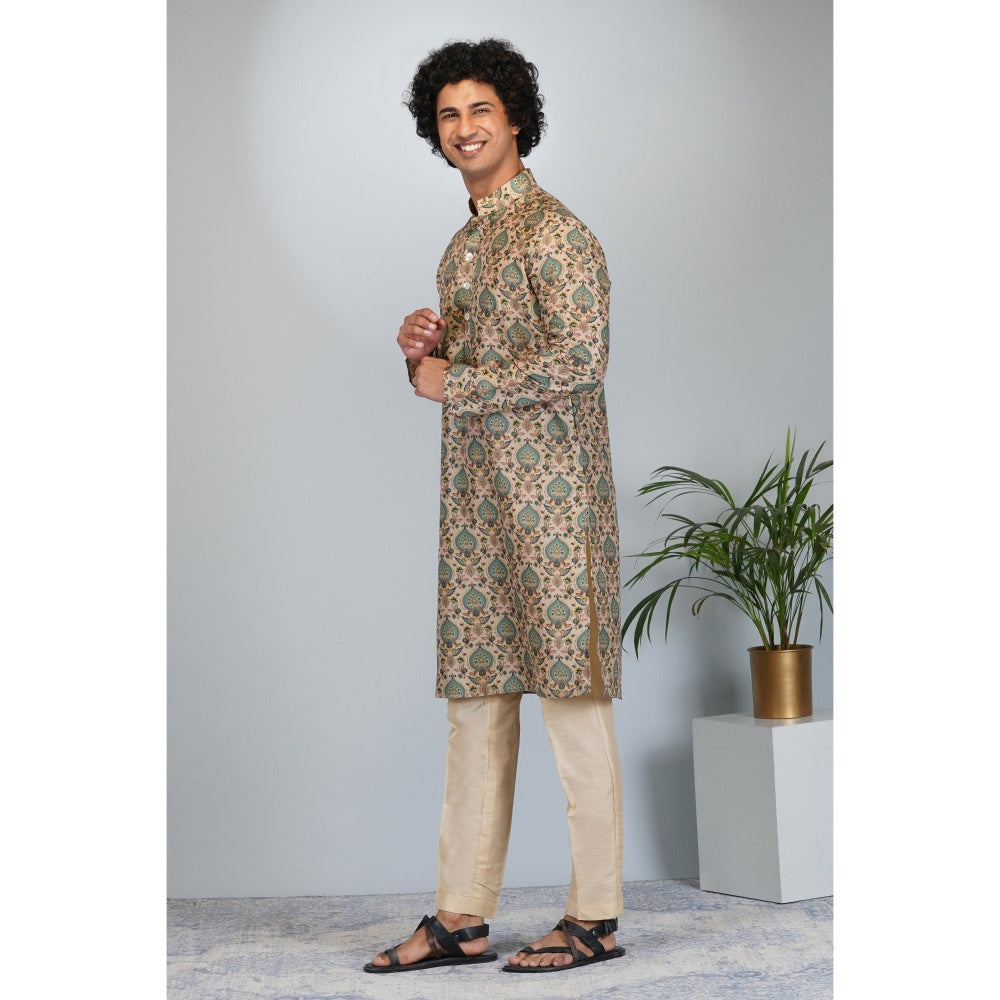 Eleven Brothers Mughal Bagh Printed Kurta Set (Set of 2)