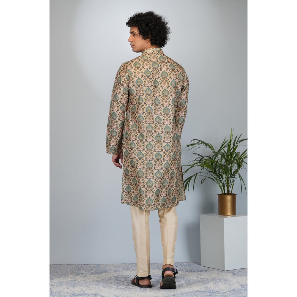 Eleven Brothers Mughal Bagh Printed Kurta Set (Set of 2)