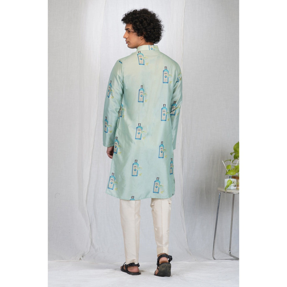 Eleven Brothers Gin O-Clock Printed Kurta Set (Set of 2)