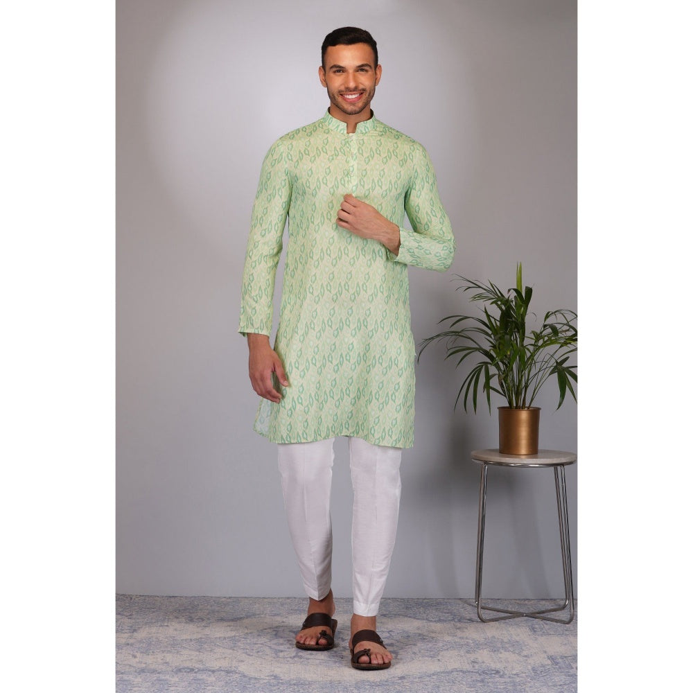 Eleven Brothers Green Spectrum Printed Kurta Set (Set of 2)