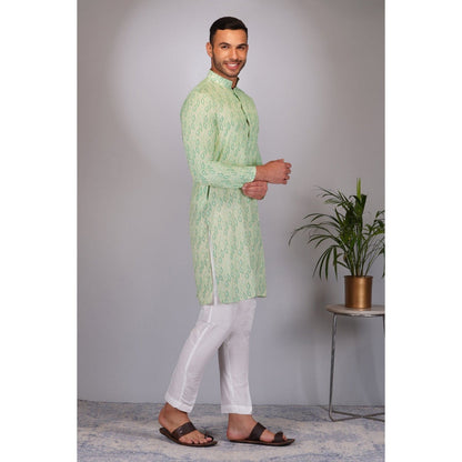 Eleven Brothers Green Spectrum Printed Kurta Set (Set of 2)