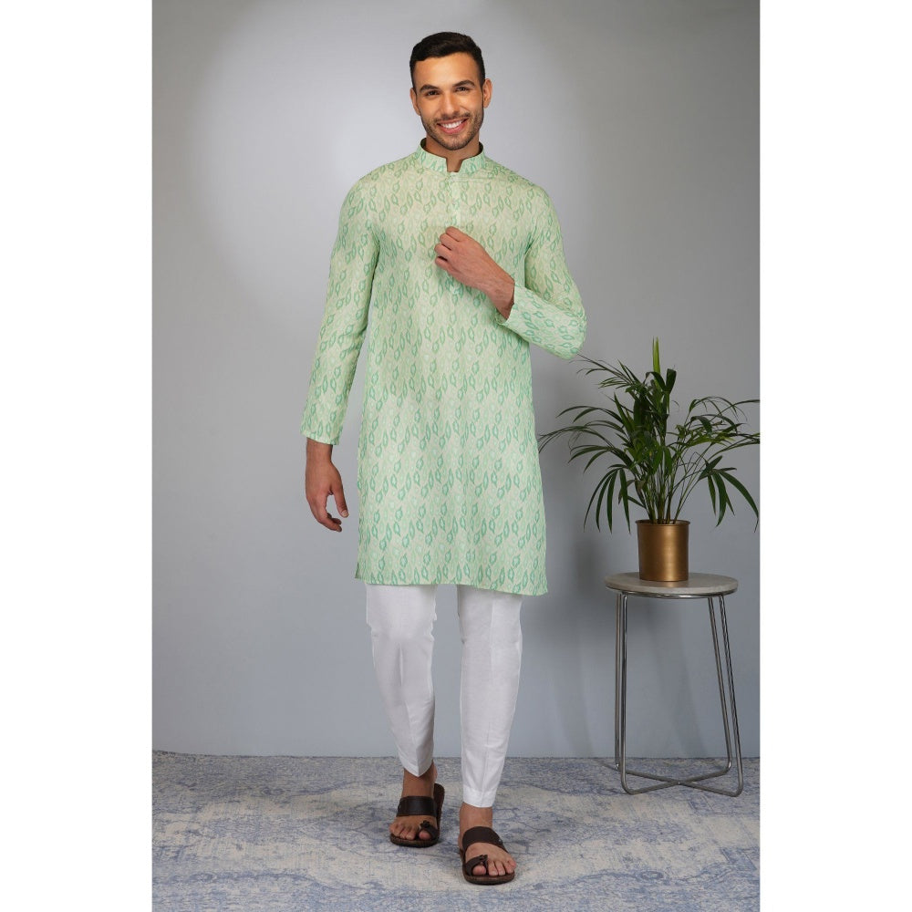 Eleven Brothers Green Spectrum Printed Kurta Set (Set of 2)