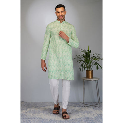 Eleven Brothers Green Spectrum Printed Kurta Set (Set of 2)