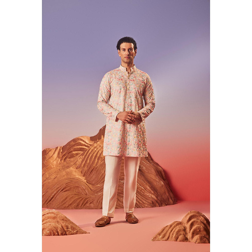 Eleven Brothers Seher Silk Embroidery Kurta with Trouser