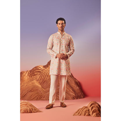 Eleven Brothers Seher Silk Embroidery Kurta with Trouser
