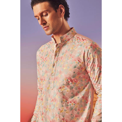 Eleven Brothers Seher Silk Embroidery Kurta with Trouser