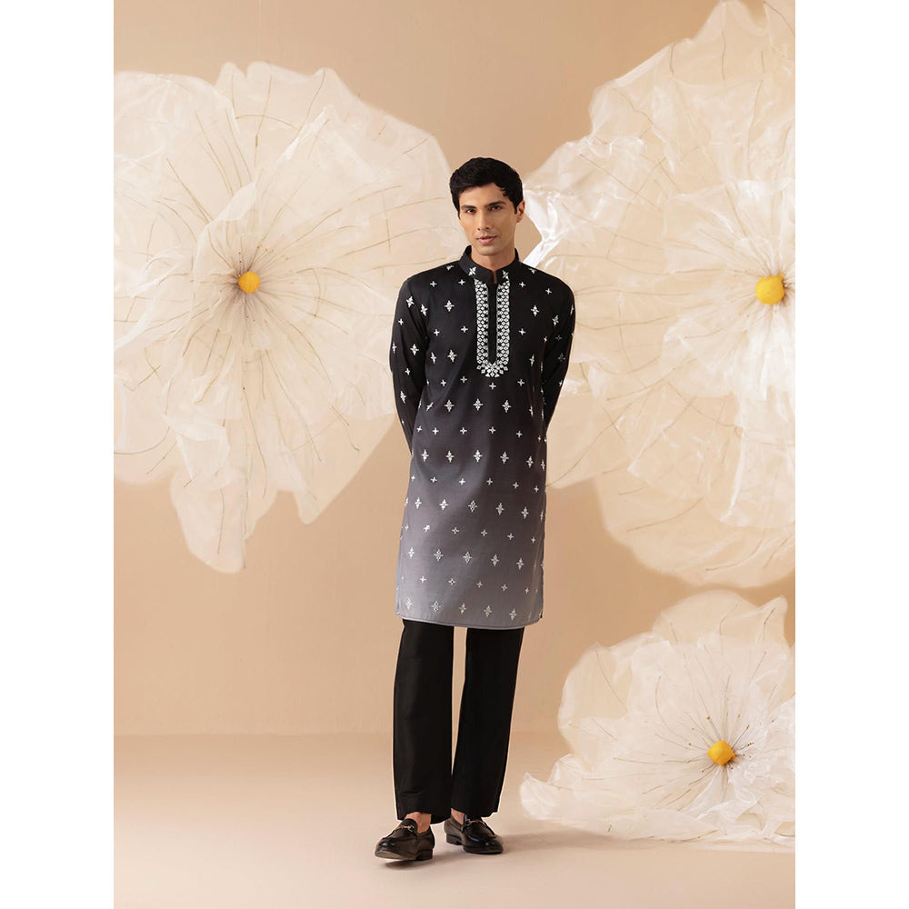 Eleven Brothers Noor Silk Mirror Embroidery Kurta with Trouser
