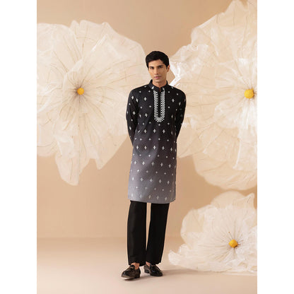 Eleven Brothers Noor Silk Mirror Embroidery Kurta with Trouser
